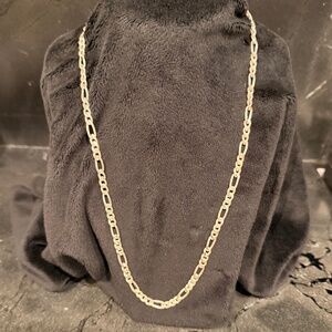 Sterling Silver Figaro Chain
